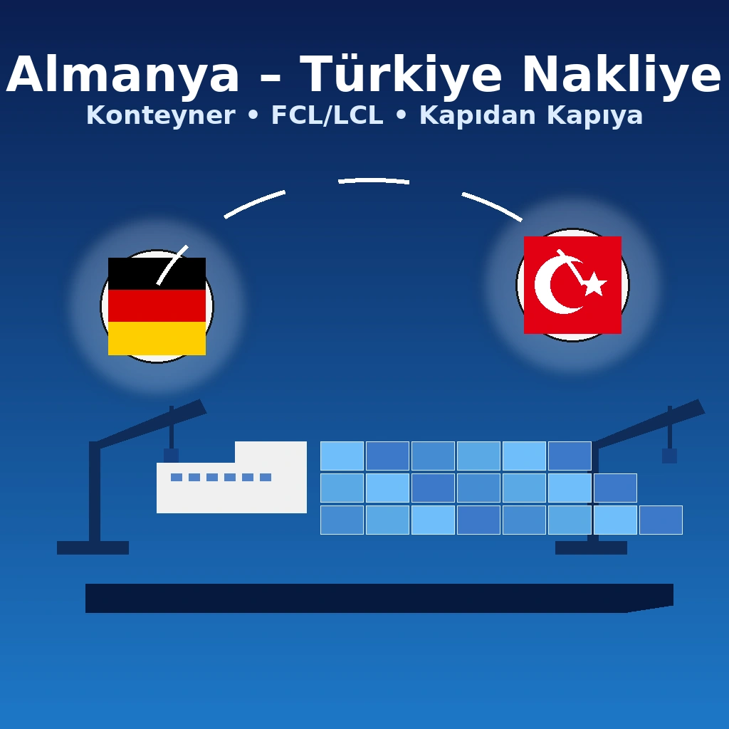 Almanya Türkiye nakliye, konteyner taşımacılığı, denizyolu lojistik, ihracat ithalat, uluslararası taşımacılık.