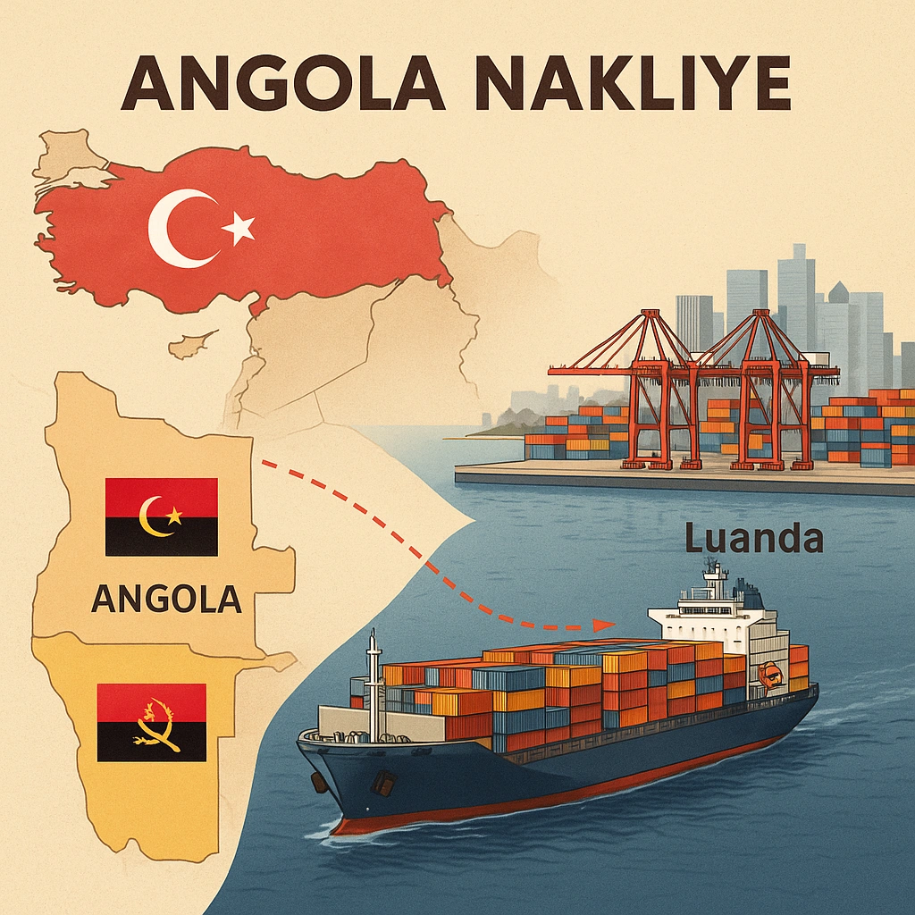 Türkiye Angola konteyner taşımacılığı rotası, Luanda Limanı teslim denizyolu nakliye ve uygun navlun fiyatları