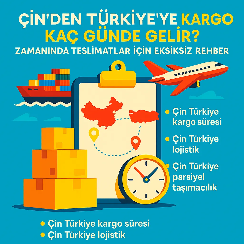 Çin’den Türkiye’ye kargo süresi – hava kargo ve denizyolu taşımacılığı görseli | Çin Türkiye lojistik ve parsiyel taşımacılık rehberi