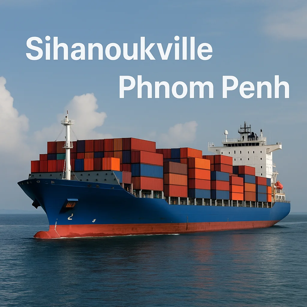 Kamboçya Sihanoukville ve Phnom Penh limanlarında konteyner gemisi – Türkiye’den Kamboçya’ya denizyolu taşımacılığı