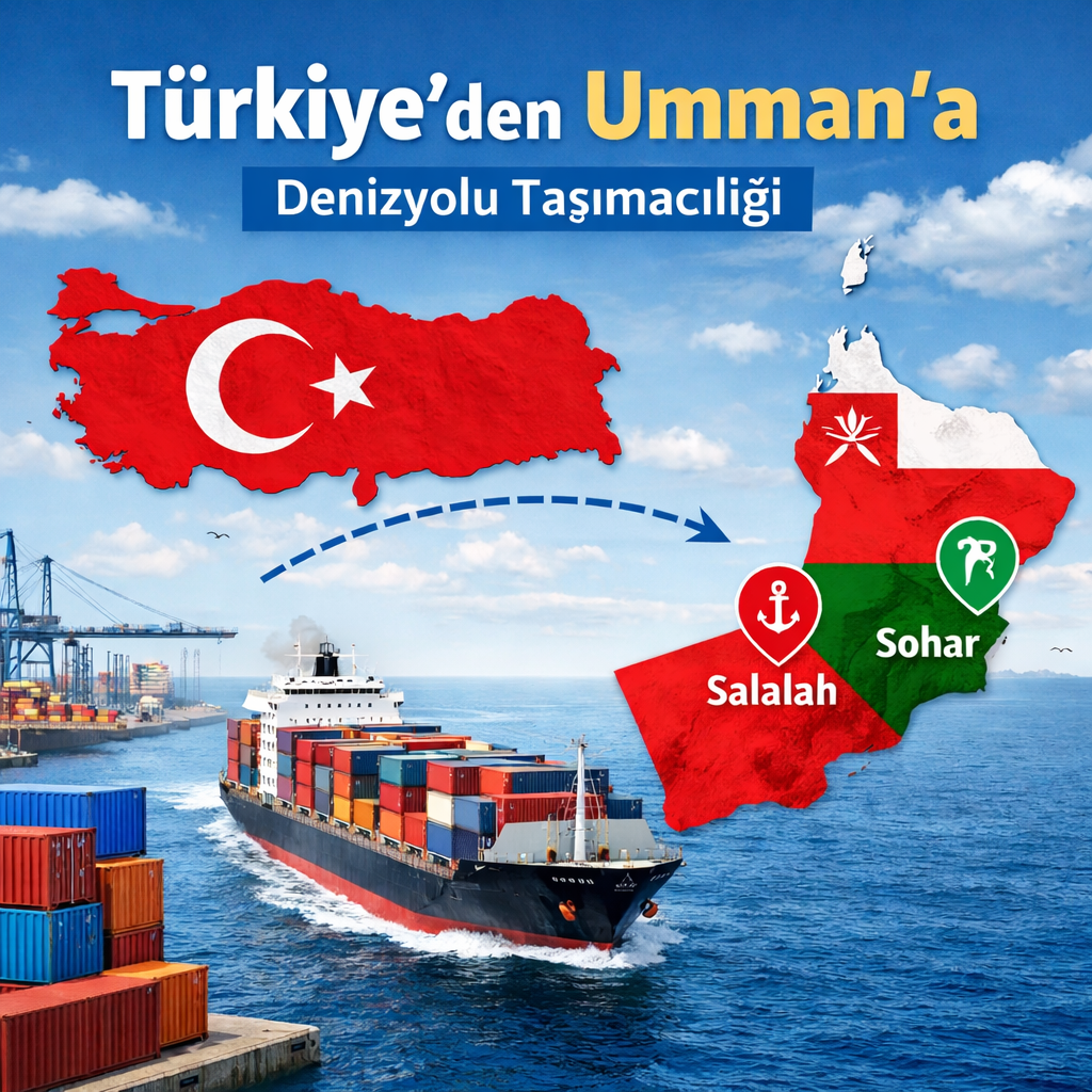 Türkiye’den Umman’a denizyolu nakliye hizmeti – Salalah ve Sohar Limanları üzerinden konteyner taşımacılığı